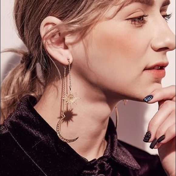 LAST!🌌Celestial Moon & Stars Statement Earrings - Picture 3 of 7